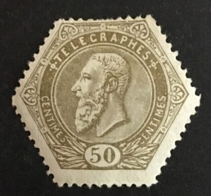 Belgium Telegraph 50 Centimes Used