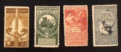 Italy Scott # 119-122 Mint Hinged