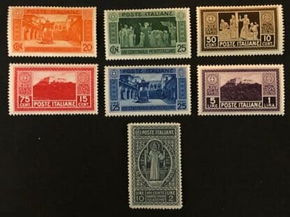 Italy Scott # 232-238 Mint Hinged