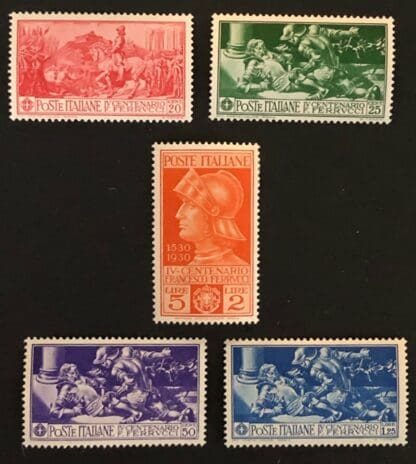 Italy Scott # 242-246 Mint Hinged