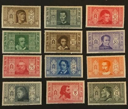 Italy Scott # 268-279 Mint Hinged