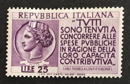 Italy Scott # 651 Mint Hinged