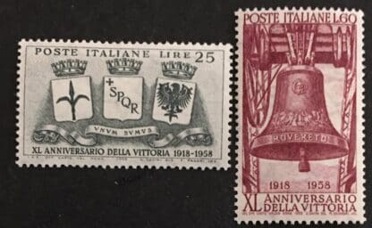 Italy Scott # 758-759 Mint Hinged