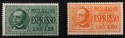 Italy Scott # E14-E15 Mint Hinged