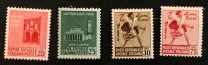 Italian Socialist Republic Scott 18-21 Mint Hinged