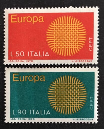 Italy Scott # 1013-1014 Mint Never Hinged