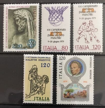 Italy Scott # 1372-1376 Mint Never Hinged