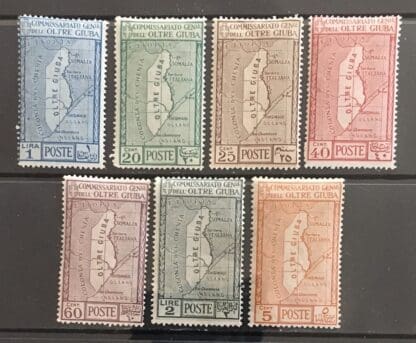 Oltre Giuba Scott # 29-35 MNH