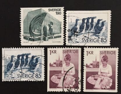 Sweden Scott # 1152-1156 Used