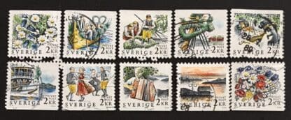 Sweden Scott # 1681-1690 Used