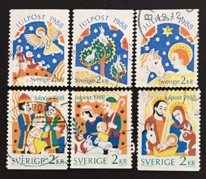 Sweden Scott # 1713-1718 Used