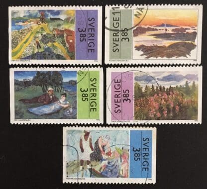 Sweden Scott # 2176-2180 Used