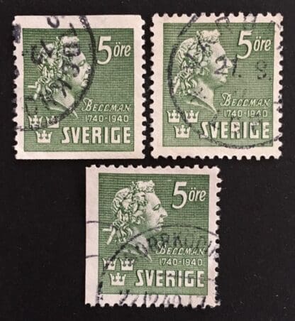 Sweden Scott # 310//312-312a Used