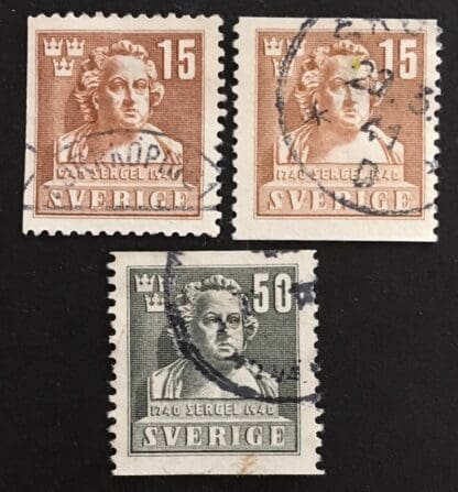 Sweden Scott # 313-315 Used