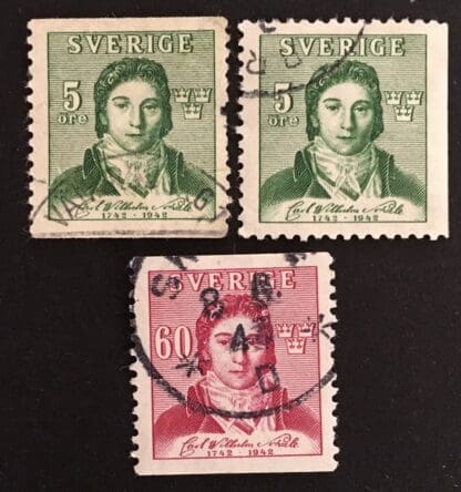 Sweden Scott # 335-337 Used