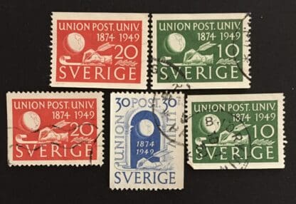 Sweden Scott # 411-415 Used