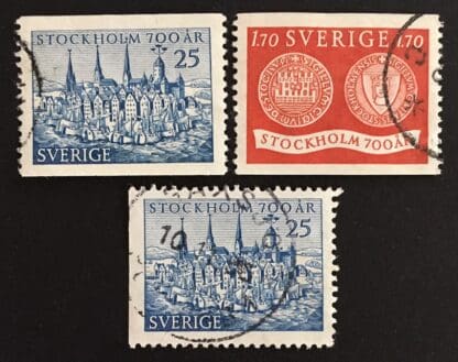 Sweden Scott # 449-451 Used