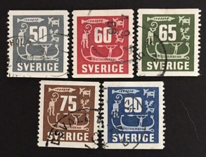 Sweden Scott # 468-472 Used