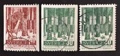 Sweden Scott # 544-546 Used