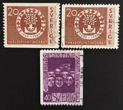 Sweden Scott # 553-555 Used