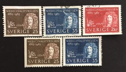 Sweden Scott # 629-633 Used