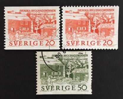 Sweden Scott # 634-636 Used