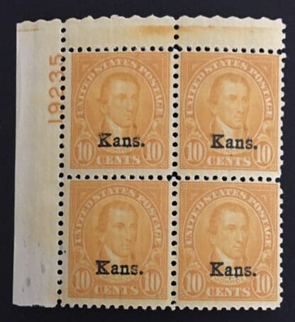 Scott # 668 Mint Never Hinged Plate Block