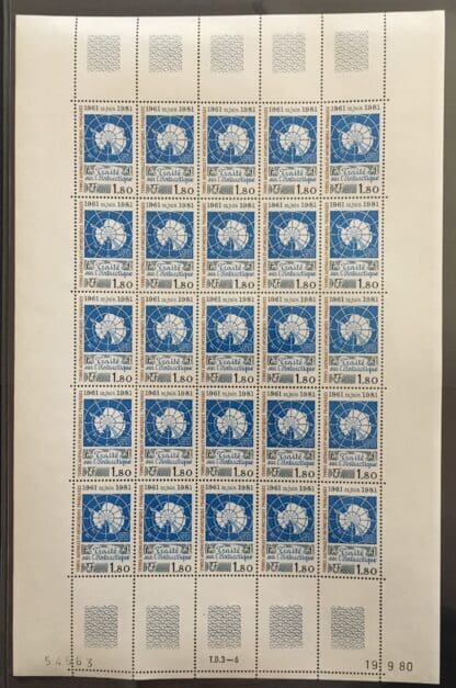 French Southern Antarctic Territories 94 Mint Never Hinged Sheet