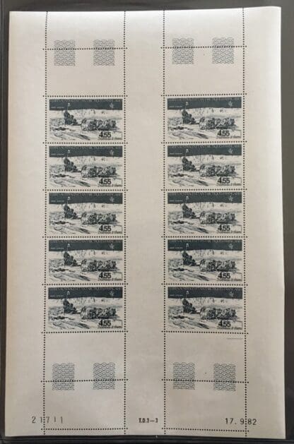 French Southern Antarctic Territories C76 Mint Never Hinged Sheet