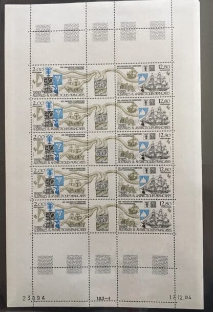 French Southern Antarctic Territories C89-C90 Mint Never Hinged Sheet