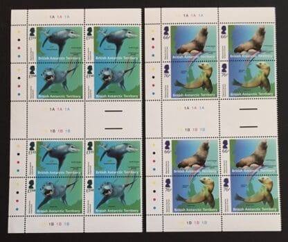 British Antarctic Territory Scott #Migratory Fur Seals 2018 Mint Never Hinged Plate Gutter Pairs