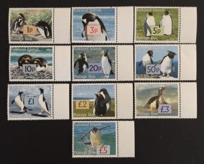 Falkland Islands Scott #J9-J18 Mint Never Hinged