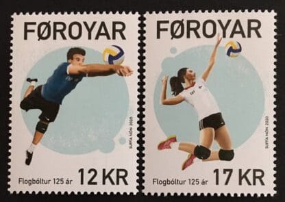 Faroe Islands Scott # Volleyball Mint Never Hinged