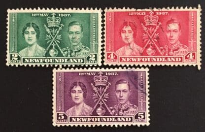 Newfoundland Scott # 230-232 Used