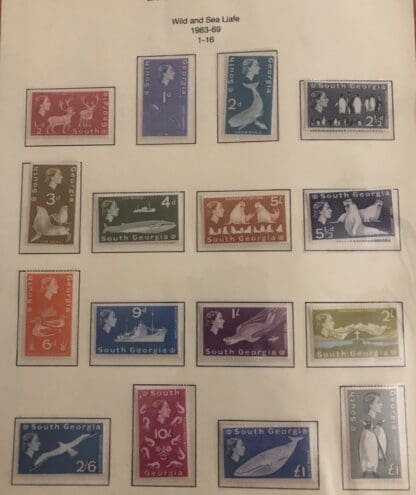 South Georgia Scott #1-16 Mint Never Hinged