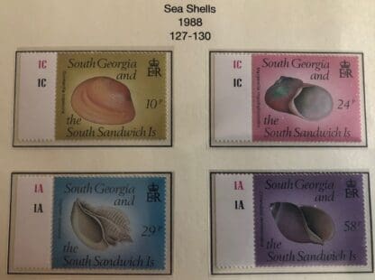 South Georgia Scott #127-130 Mint Never Hinged