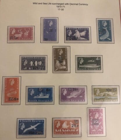 South Georgia Scott #17-30 Mint Never Hinged