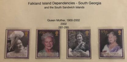 South Georgia Scott #281-285 Mint Never Hinged