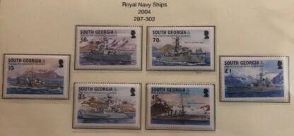 South Georgia Scott #297-302 Mint Never Hinged