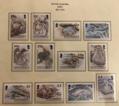 South Georgia Scott #307-318 Mint Never Hinged