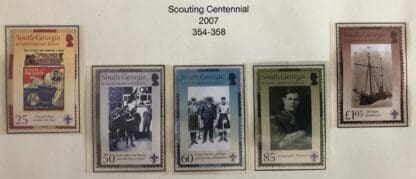 South Georgia Scott #354-358 Mint Never Hinged