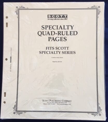 Scott Specialty Quadrille Blank Pages