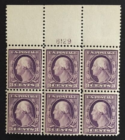 Scott # 484 Mint Never Hinged Plate Block