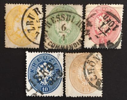 Austria Scott #17-21 Used