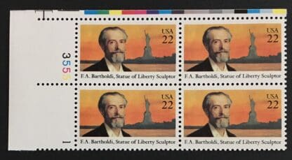 2147 Mint Never Hinged Plate Block