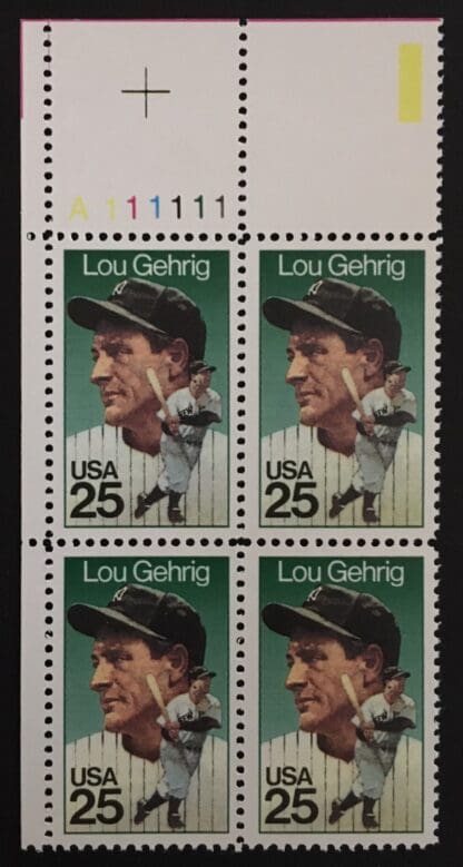 2417 Mint Never Hinged Plate Block