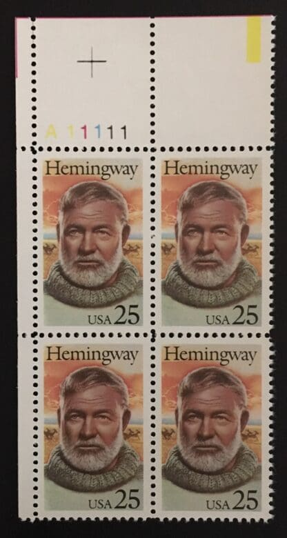 2418 Mint Never Hinged Plate Block