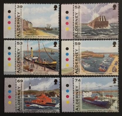 Alderney Scott # 446-451 Mint Never Hinged