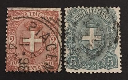 Italy Scott #74-75 Used