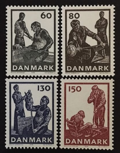 Denmark Scott #593-596 MNH